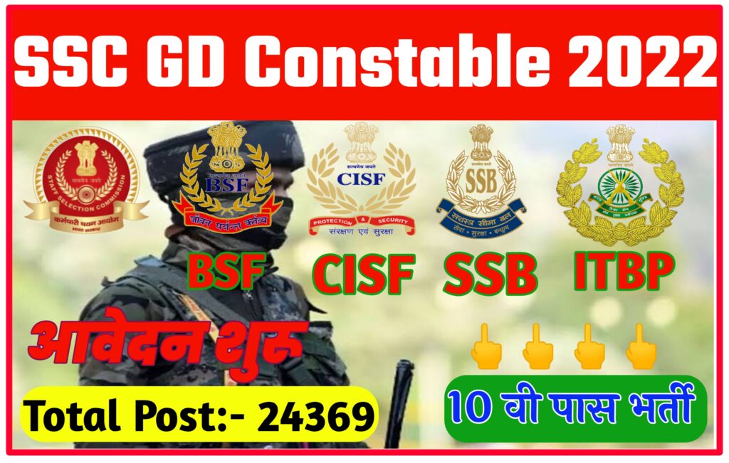 SSC GD CONSTABLE Bharti 2022